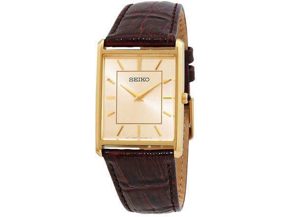 Seiko Essentials Quartz Light Champagne Dial Watch