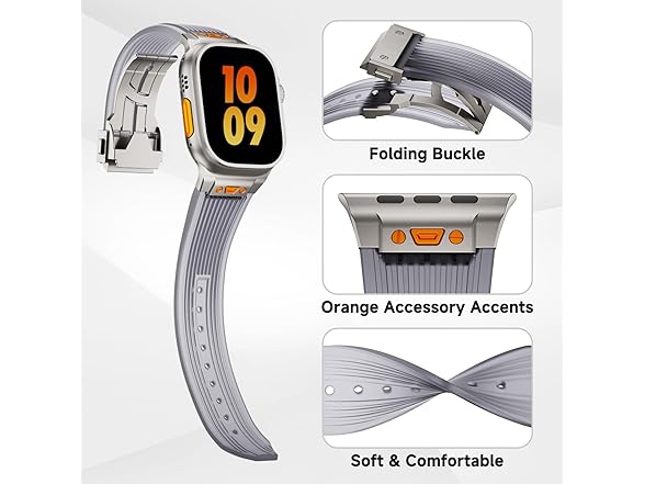 Jopinl Clear Watch Band for Apple Watch