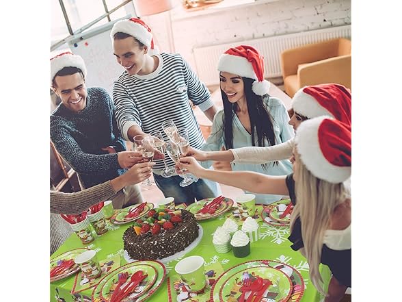 Christmas Party Supplies Set 176-Piece