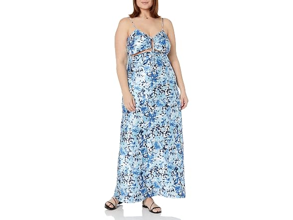 The Drop Shelby Tie-Up Cutout Slip Dress