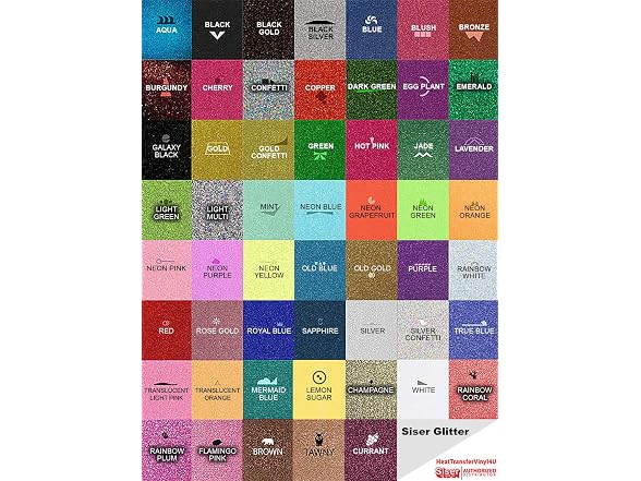 Siser Glitter HTV 20" x 12" Sheet Grass - Gallery 3