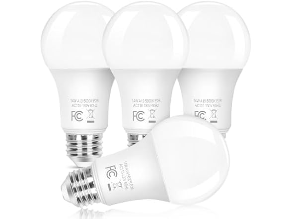 Brightever B0GXFLC7GX 14W A19 LED Light Bulbs 5000K