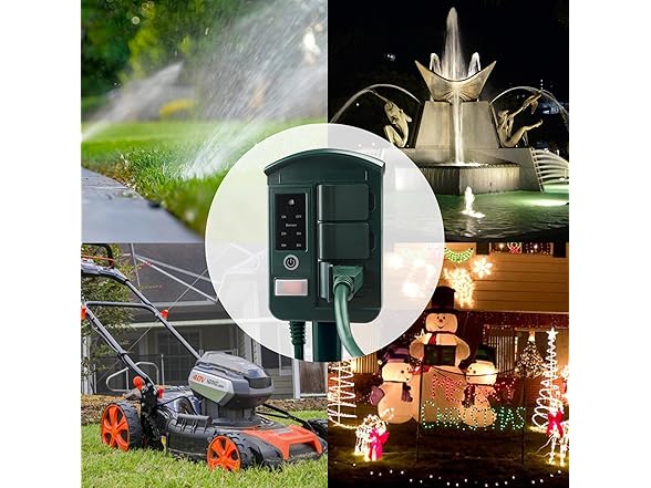 BN-LINK Outdoor Power Strip with 25FT Extension Cord