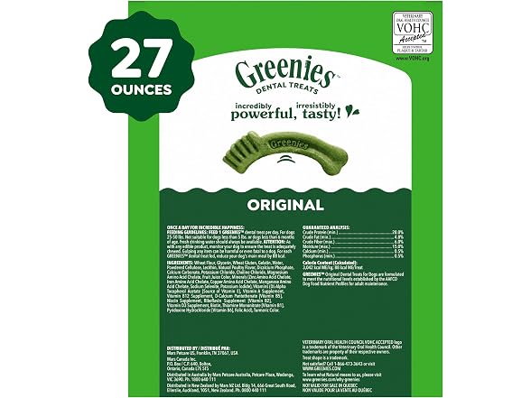 Greenies Regular Dental Dog Treats