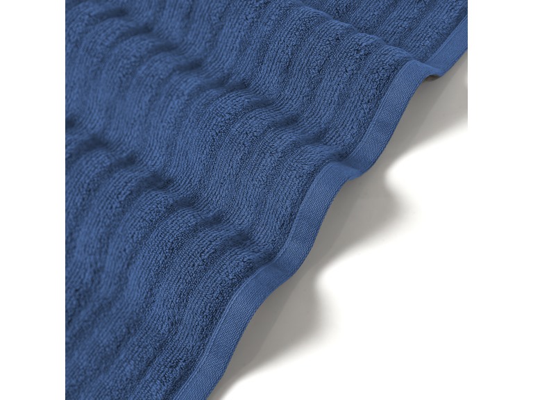 Bibb Home 4PCWAVTOW 4 Pk Ribbed Egyptian Cotton Towel S