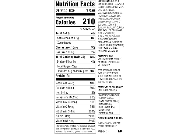 Starbucks Double Shot Energy Drink, Vanilla, 15 Fl Oz