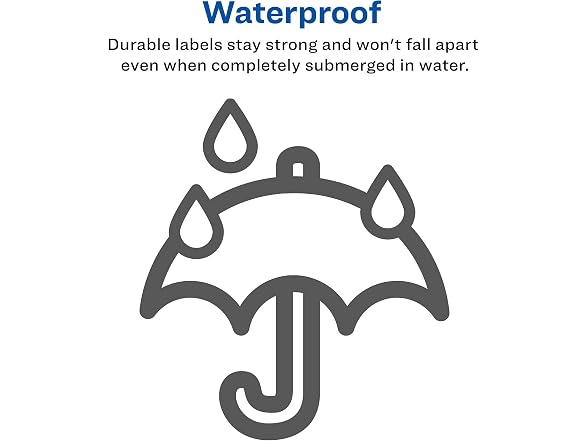 Avery Waterproof Labels with Ultrahold Adhesive, 2" x 4", Laser, 2PK