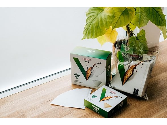 Hario V60 Paper Coffee Filter, Size 02, Natural, 40ct