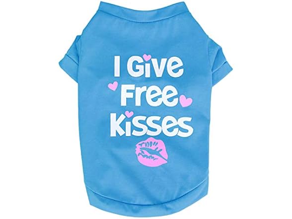 Oasis Plus Blue 100% Cotton Pet T-Shirt Vest
