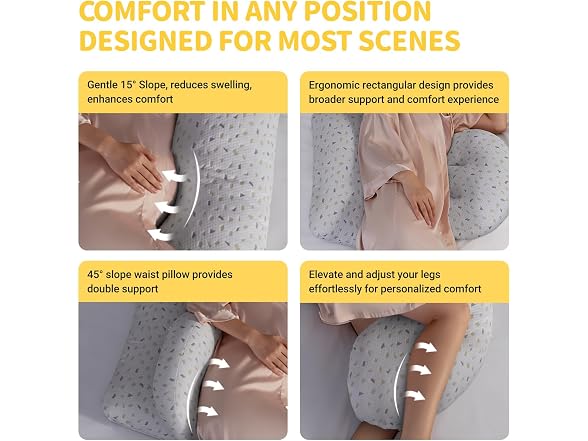 SEEDNUR Full Body Pregnancy Pillow