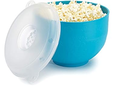 $13.99, Was $19.99, 30% Off! Goodful Silicone Popcorn Popper, Blue dealfomo