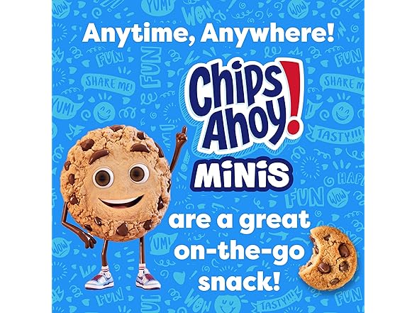 10PK CHIPS AHOY! Mini Original Chocolate Chip Cook