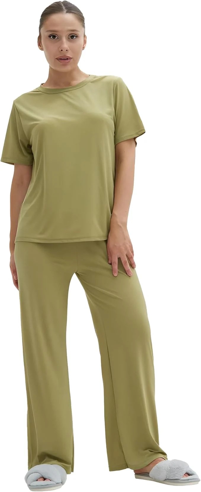 Talmont Womens Pajama 2pc Lounge Set - Gallery 11