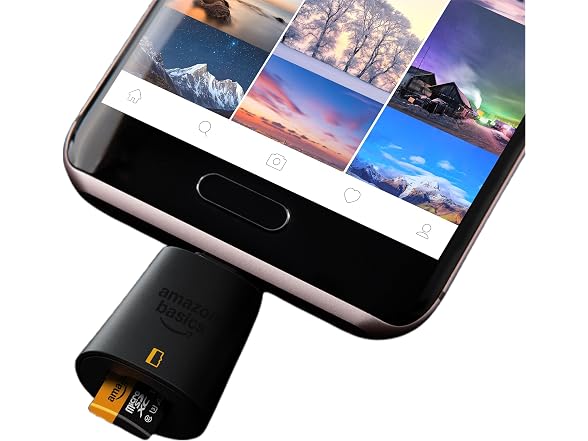 Amazon Basics Micro SD Card Reader USB-C