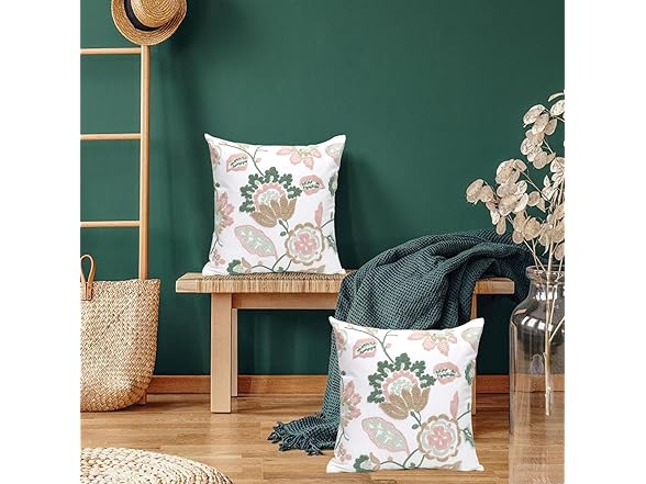 Embroidered Decorative Pillow Cover