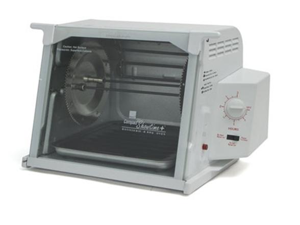 Ronco White Showtime Compact Rotisserie BBQ Oven