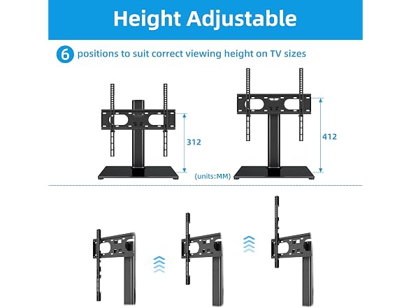 Suptek Table Top Pedestal TV Stand
