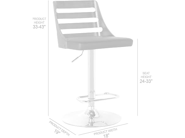 Armen Storm Barstool, Cream/Walnut