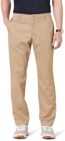 Amazon Essentials Men's Athletic-fit Stretch Golf Pants (Available in Big & Tall), Khaki Brown, 44W x 34L