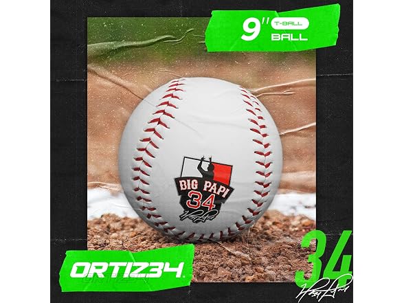 Ortiz34 9" Graffiti T-Ball Glove, Right Hand Throw