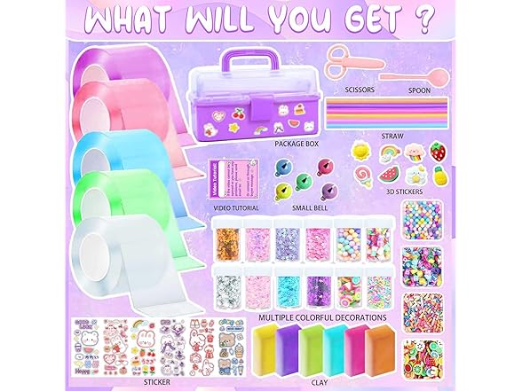 ZiZa Nano Tape Bubble Kit for Kids