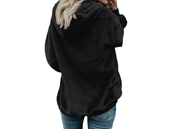 Nirovien Women (S) Full Zip Up Sherpa Hoodie
