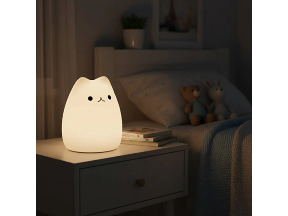 Soft Mushy Color Changing Cat Lamp Night Light