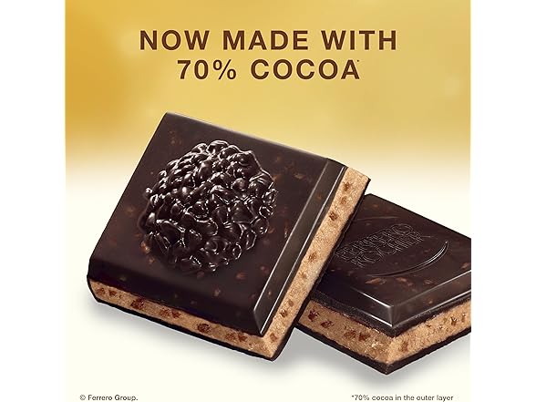 Ferrero Rocher Dark Choc Hazelnut Bars 8