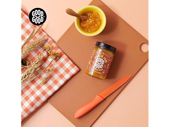 GOOD GOOD Sugar Free Peach Jam, 12oz