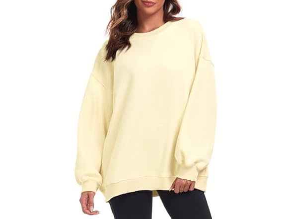Fkeep Women Oversized Sweatshirt Women Crew Tops