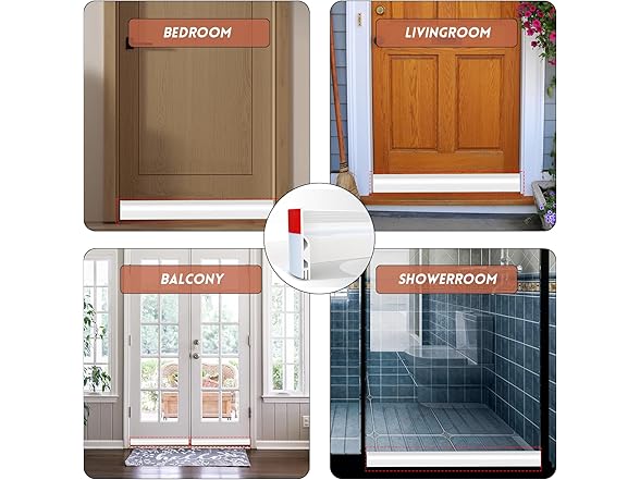 Door Draft Stopper White 78"