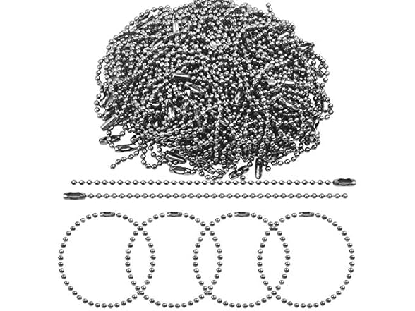 BronaGrand 100 Pieces Ball Bead Chains