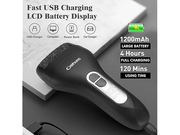 Crehora Electric Foot Callus Remover Kit