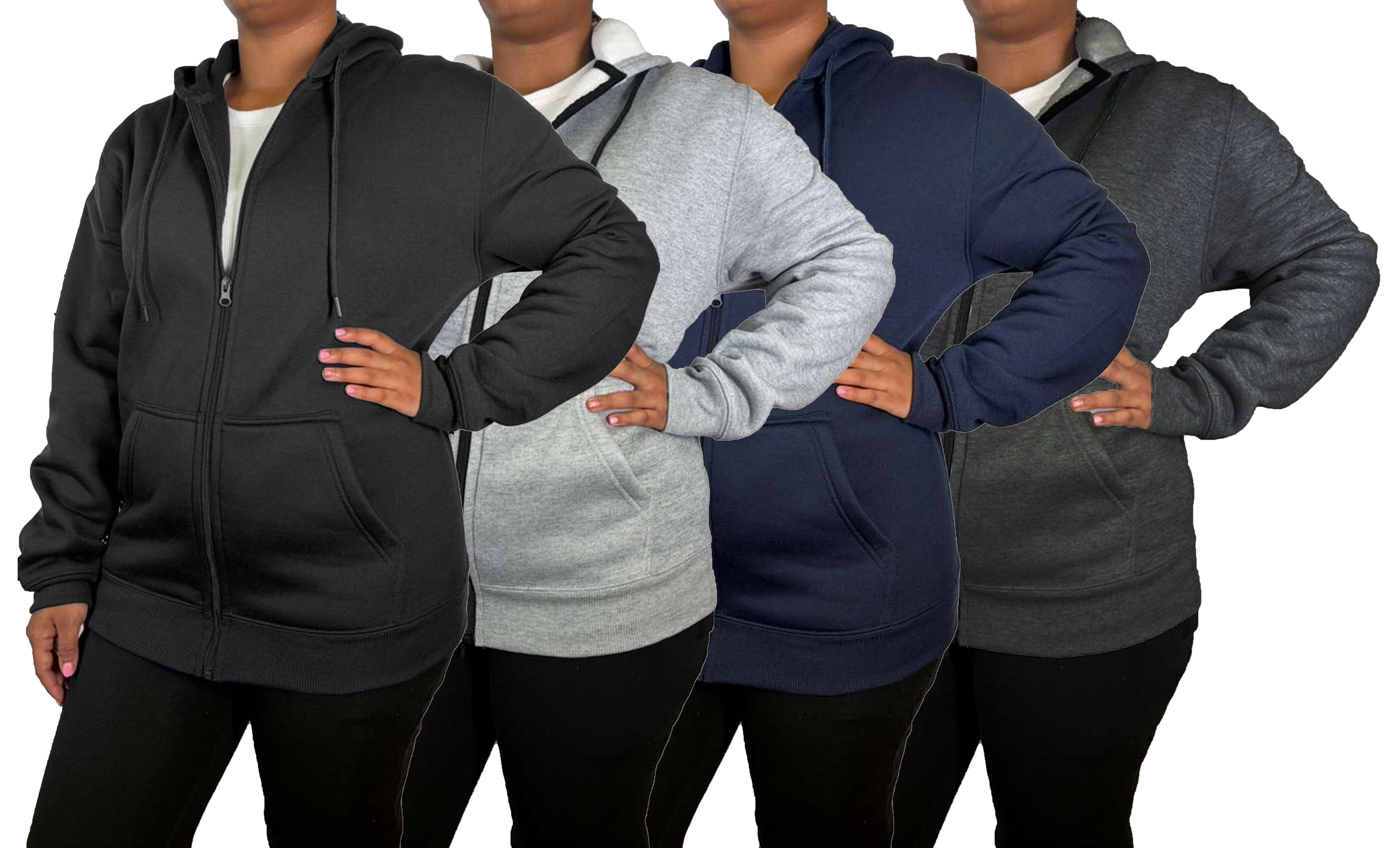 Womens Heavyweight Fleece-Lined Tech Zip Hoodie - Gallery 15