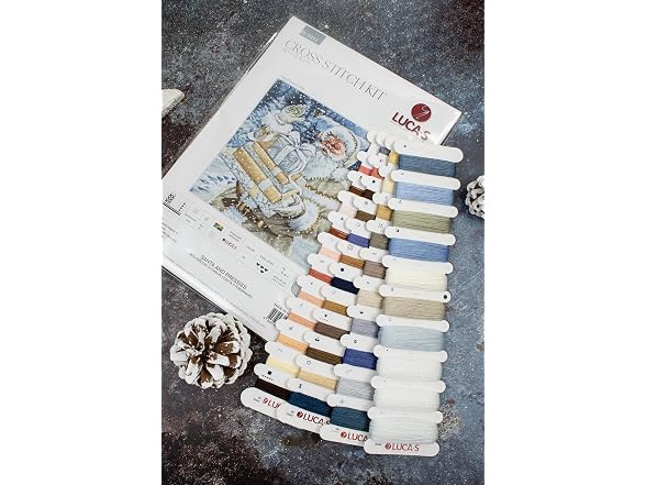 Luca-S Cross Stitch Kit Santa and Pressies - Gallery 2