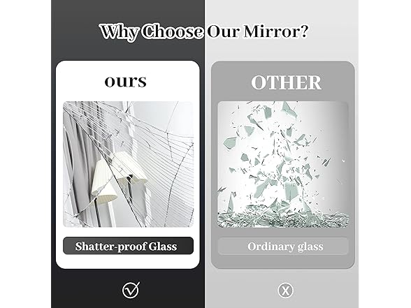 NeuType Black Arched Mirror 71"x24"