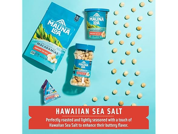 Mauna Loa Sea Salt Roasted Macadamia Nut, 6 oz.