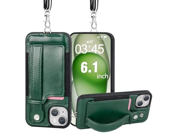 TOOVREN Wallet Case for iPhone 15 Case