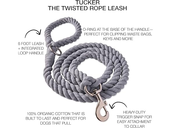 Pet Passion Tucker II – The Heavy Duty 6 ft Twisted Rope