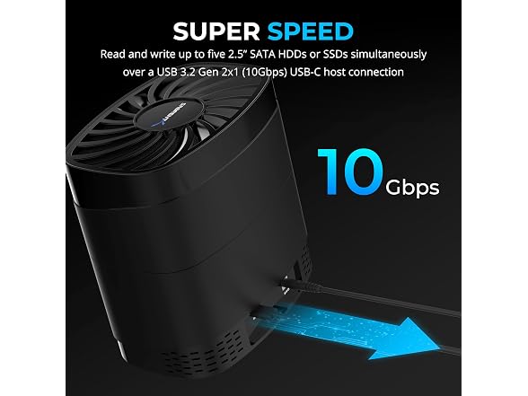 5-Bay USB-C Docking Station