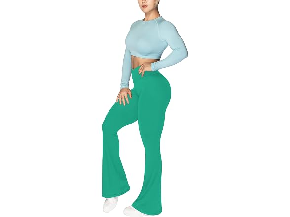 Sunzel Flare Leggings 32in M Golf Green