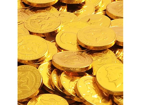 Gourmet Gold Chocolate Coins, 100 Pack