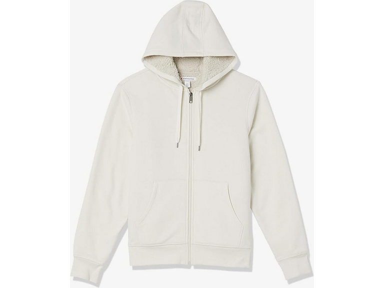Amazon Essentials Mens Sherpa Lined Full Zip Fleece Hoodie Sweatshirt