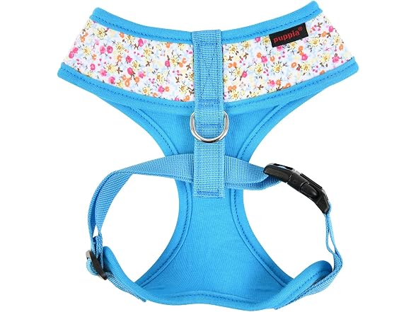 Puppia Wildflower Harness A - Sky Blue - M
