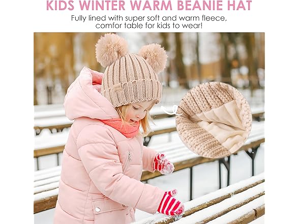 Kids Winter Beanie Hat