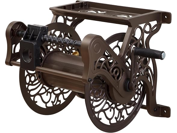 Liberty Garden Decorative Wall Mount Hose Reel