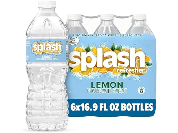 Splash Lemon Water 6pk