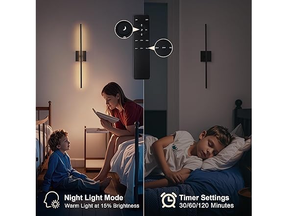 KARTOOSH Rechargeable Wall Sconces