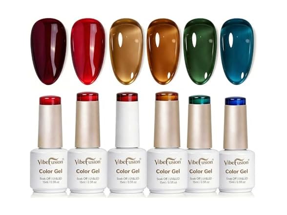 Nude Jelly Gel Nail Polish Set Milky