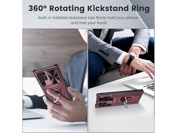 Caka for Samsung Galaxy S22 Ultra Case with Stand